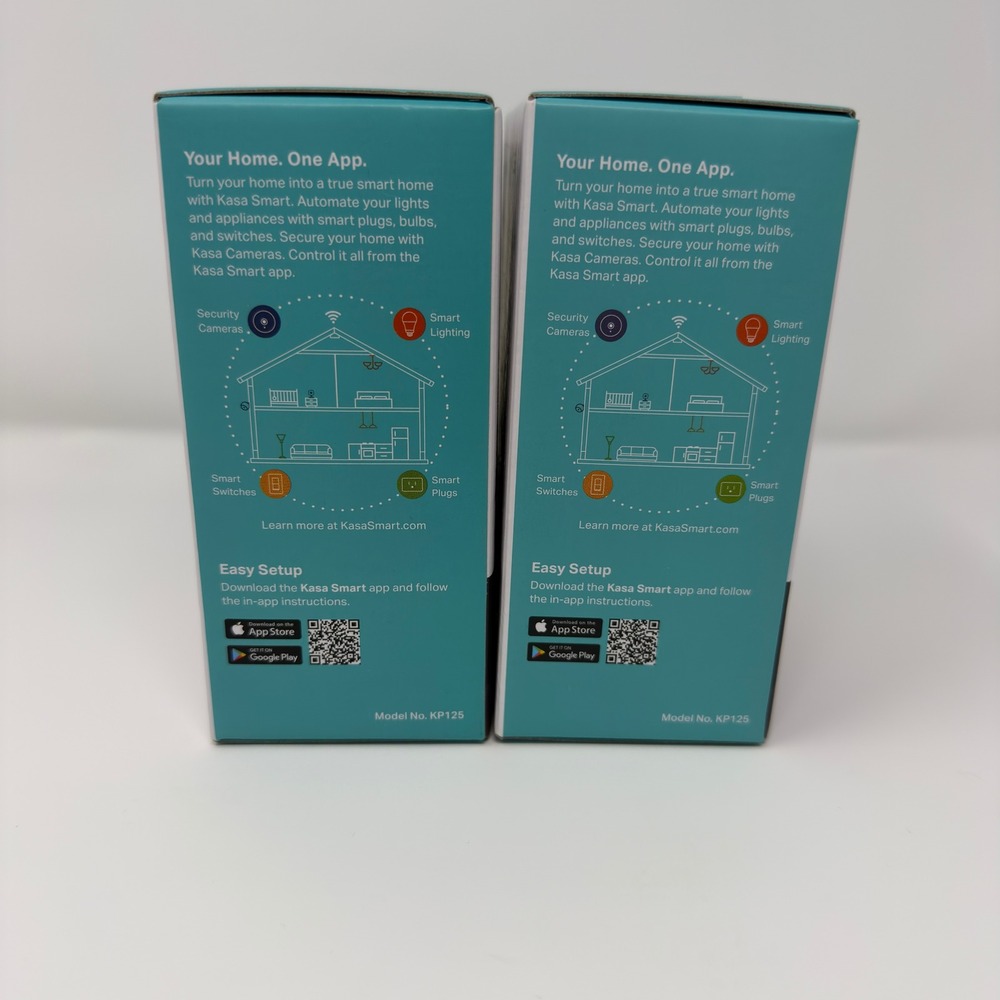 2pk TP-Link Kasa Smart Wi-Fi Plug Slim Energy Monitoring HomeKit Alexa KP125 - Picture 2 of 6